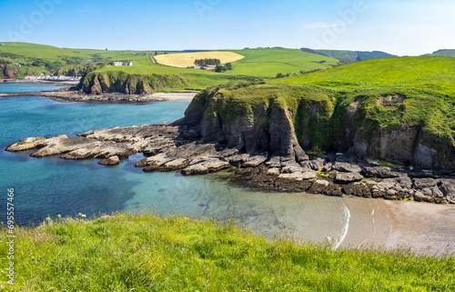 Cullykhan Bay and Fort Fiddes in Scotland photo