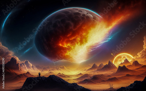 black hole planets stars abstraction illusion something that is not