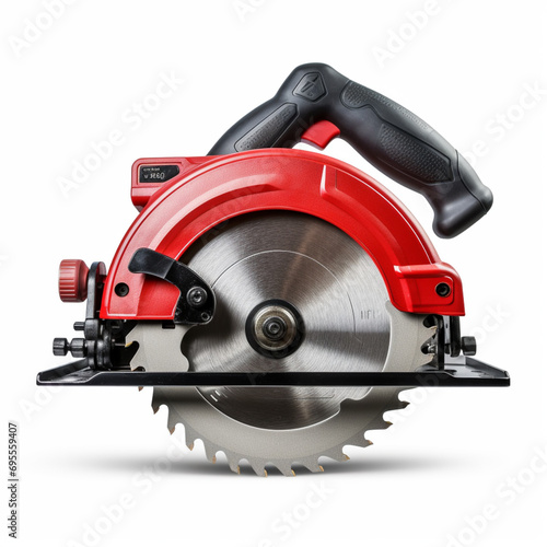 circular saw isolated on white background black