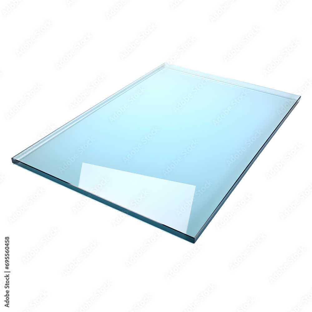 Blank glass plate isolated on transparent background, cut out, png Blank glass plate isolated on transparent background, cut out, png