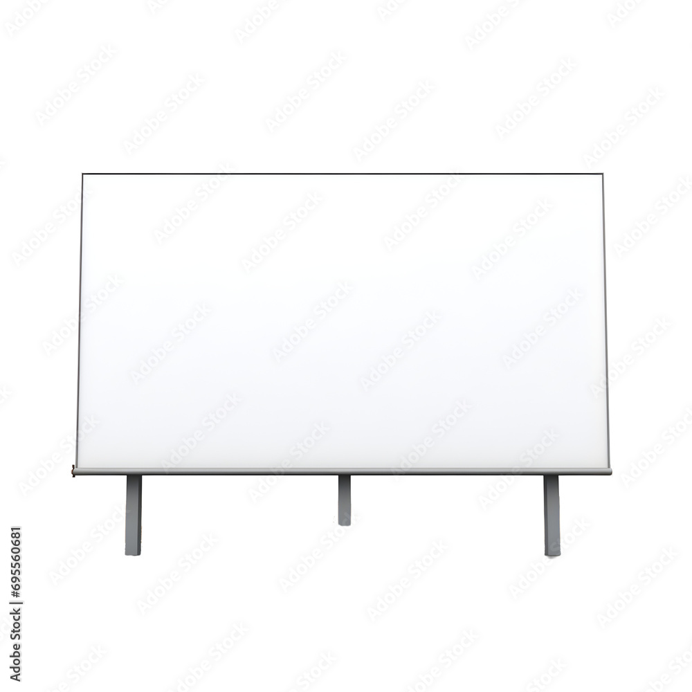 Blank billboard sign isolated on transparent background, cut out, png Blank billboard sign isolated on transparent background, cut out, png