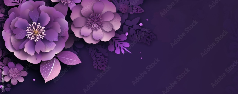 Fototapeta premium Women’s Day background purple color