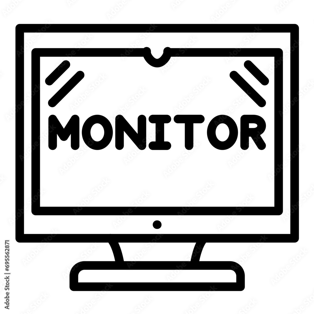 Monitor Icon Style Monitor Icon Style