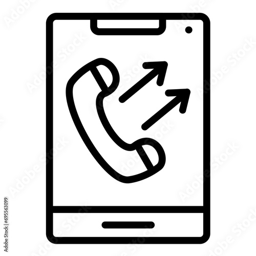 Outbound Calls Icon Style