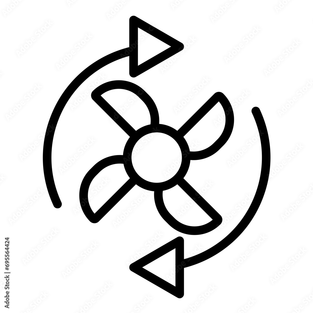 Obraz premium Fan Speed Icon Style