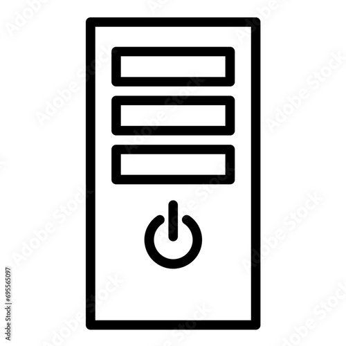 Computer Case Icon Style