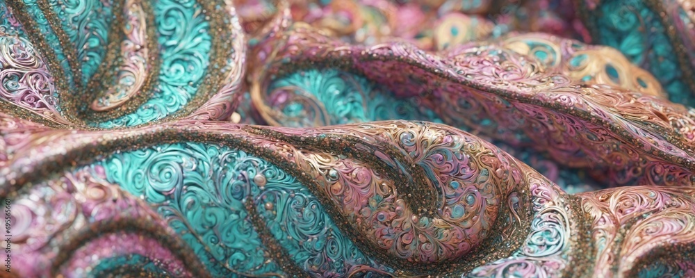 a pile of colorful fabric a pile of colorful fabric