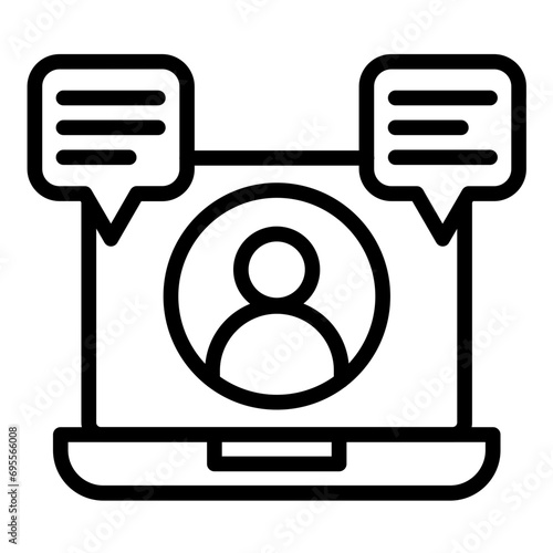 Cyberbullying Icon Style