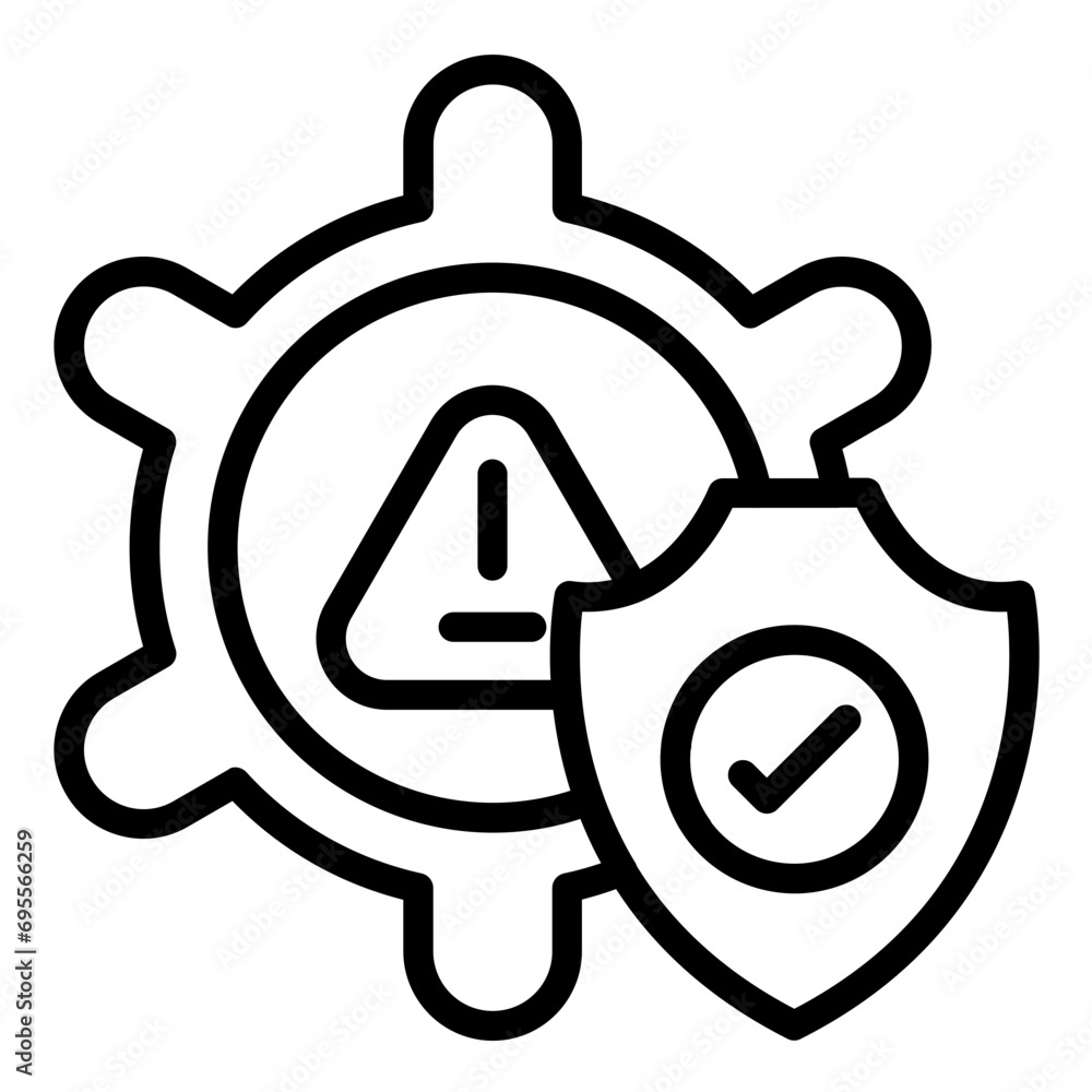 Security Risk Assessment Icon Style Security Risk Assessment Icon Style