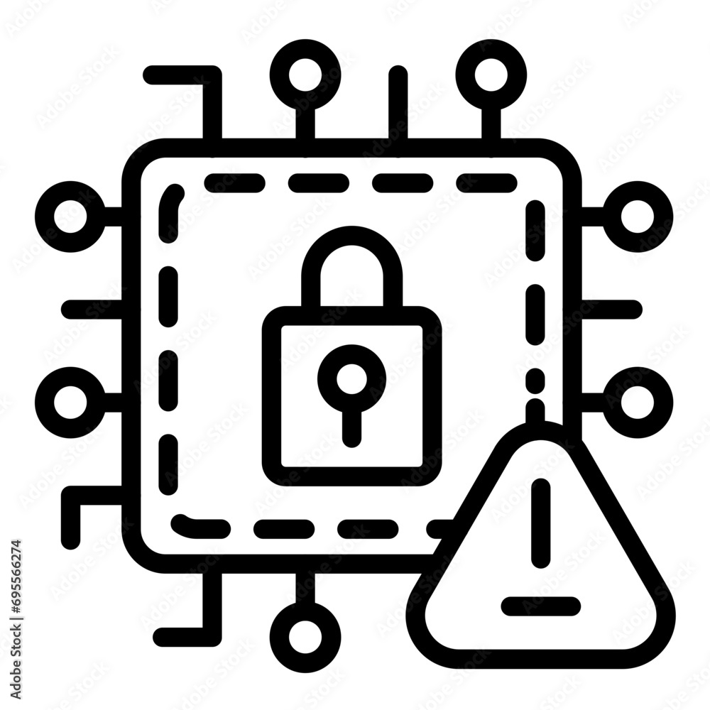 Security Threat Intelligence Icon Style