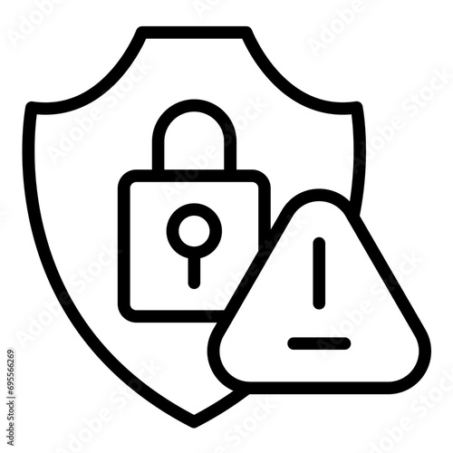 Security Risks Icon Style