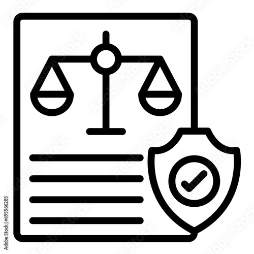 Security Regulation Icon Style