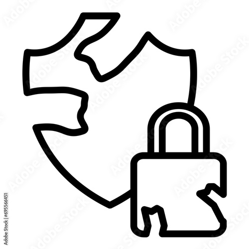 Breach Vulnerability Icon Style