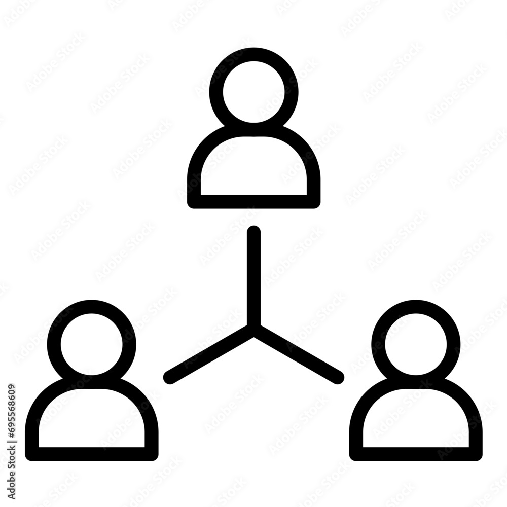 Fototapeta premium Sociology Icon Style