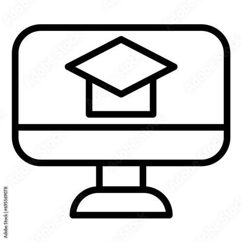 Online Learning Icon Style