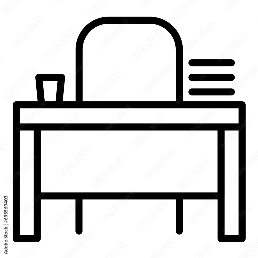 Teacher's Desk Icon Style Teacher's Desk Icon Style