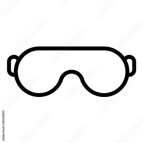 Safety Goggles Icon Style
