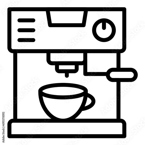 Coffee maker Icon Style