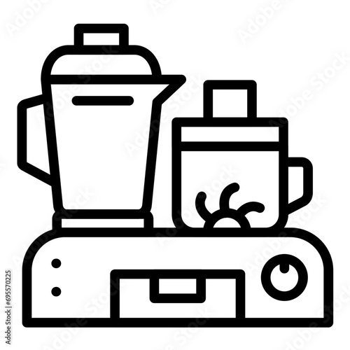 Food processor Icon Style