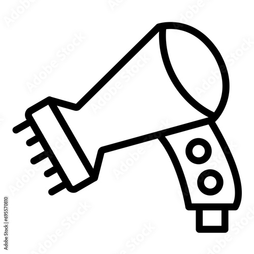 Hair diffuser Icon Style