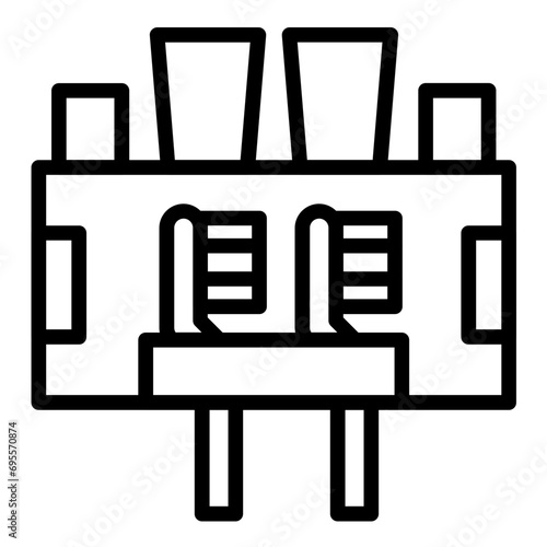 Toothbrush organizer Icon Style