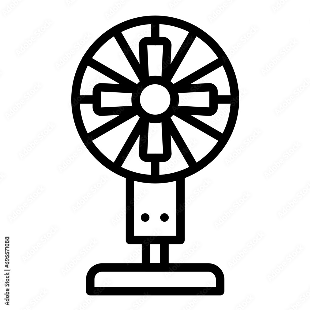 Obraz premium Floor fan Icon Style