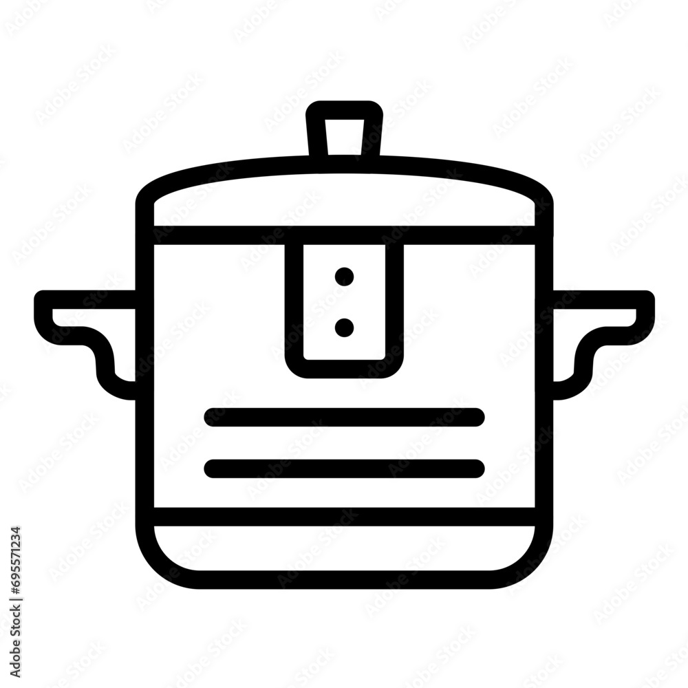 Obraz premium Multi-Cooker Icon Style