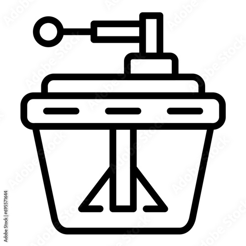 Electric Nectarine Slicer Icon Style