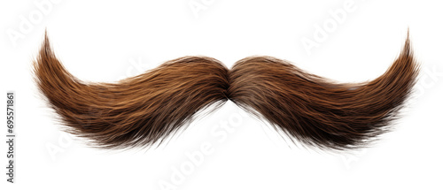 Mustache isolated on transparent Background