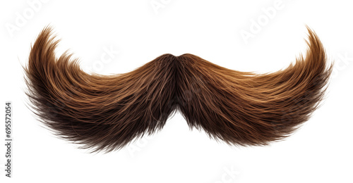 Mustache isolated on transparent Background