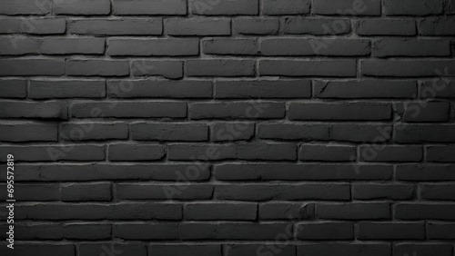 Black and old brick wall for background., Black brick wall background with a white sign that says'black brick ', Black brick wall, dark background for design
