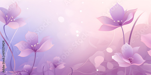 Abstract floral background with purple flowers © TatjanaMeininger