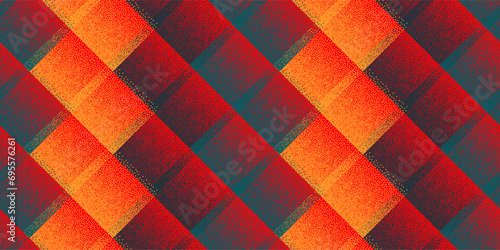 Fade dotwork rhombus shapes vector geometric seamless pattern.