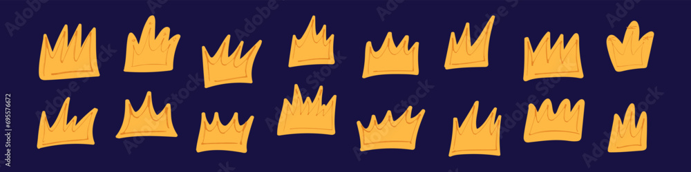 Hand drawn doodle crown, icon of kings, queens, and princesses. Sketch illustration royal in doodle style. Flat vector illustration isolated on white background. Hand drawn doodle crown, icon of kings, queens, and princesses. Sketch illustration royal in doodle style. Flat vector illustration isolated on white background.