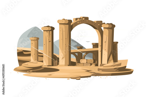 Ancient Ruins Landscape