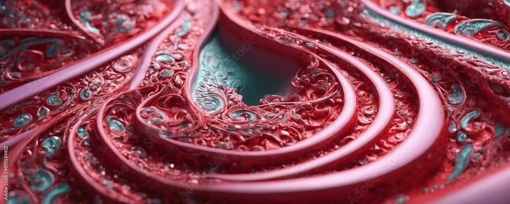 a close up of a pink and blue swirl a close up of a pink and blue swirl