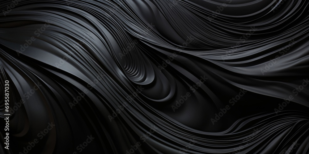 Black and White Abstract Art Generative AI