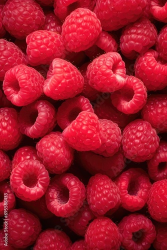 Lots of fresh raspberries