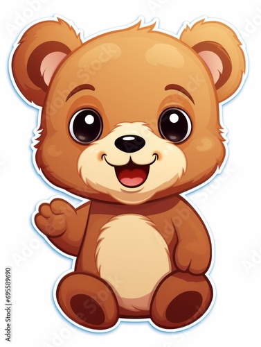 A cute teddy bear that creates a sweet and sincere atmosphere.