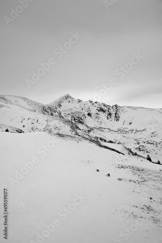 Snowy Mountain Peak in Brezovica (ID: 695591077)