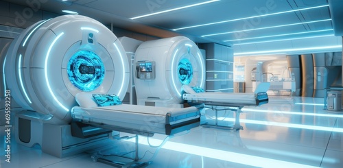 two mri images of a hospital