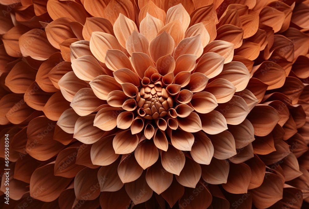 Brown Flower with a Center Generative AI Brown Flower with a Center Generative AI