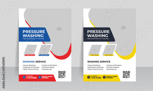 pressure cleaning & power washing flyer template  