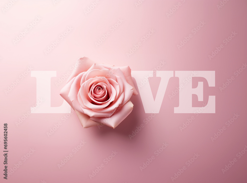 Fototapeta premium Love Concept. Template for print cards, banner, poster, social media. Happy Valentines Day. 