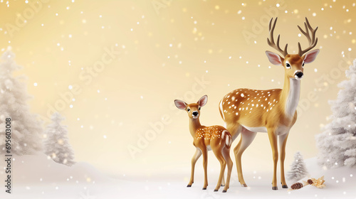deer in the snow © Business Pics