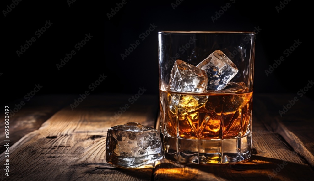 A Glass of Ice and Liquor Generative AI