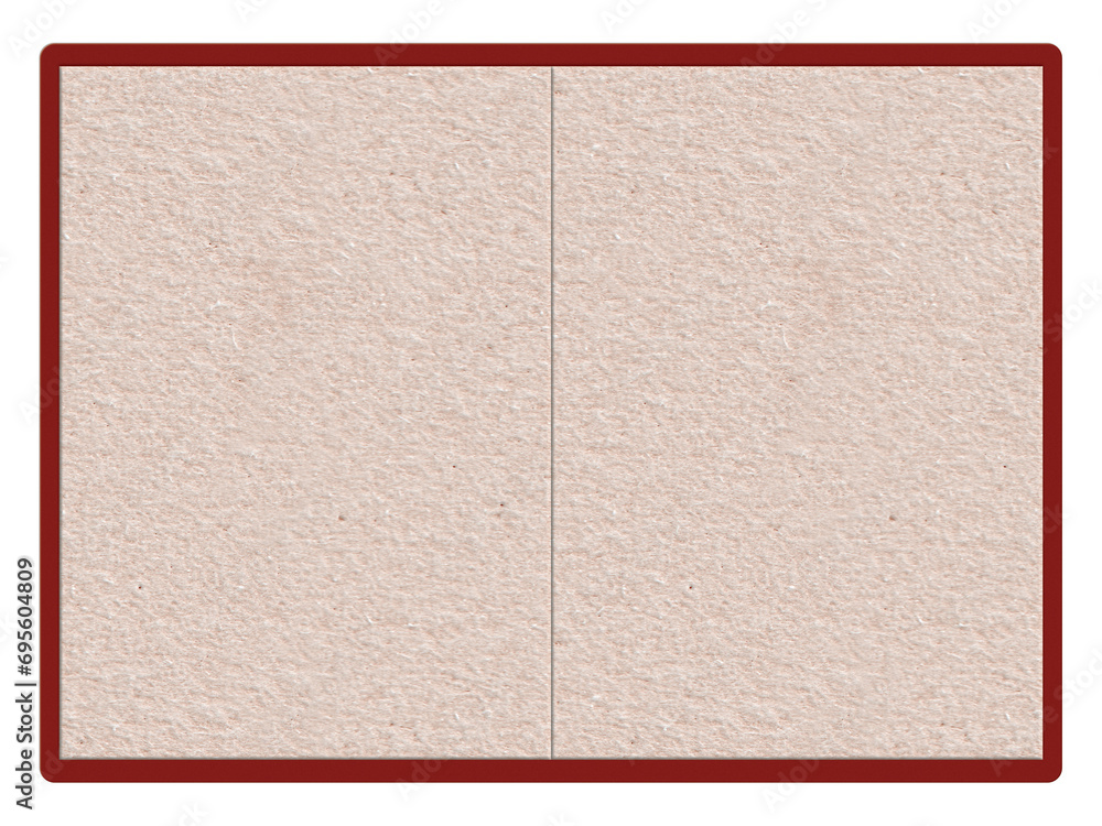 Fototapeta premium Red Open Book Template