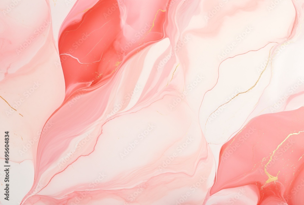 Pink and Gold Abstract Artwork Generative AI Pink and Gold Abstract Artwork Generative AI