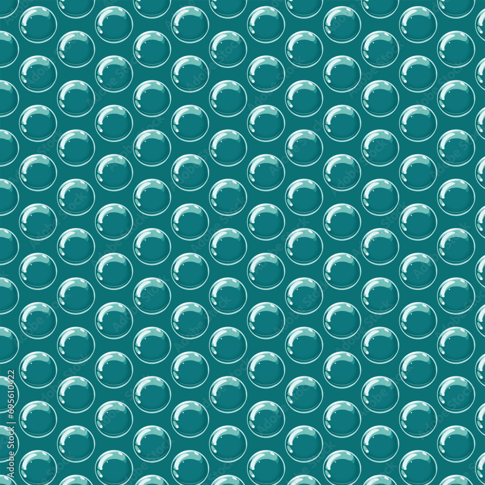 Blue bubble regular seamless pattern. Vector illustration. Blue bubble regular seamless pattern. Vector illustration.
