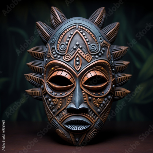 Ancient Tribal Clay Mask Designed in Sweet Candy Style